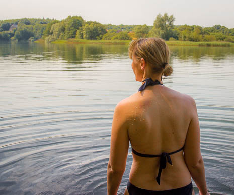 Susanne und Anja mit dem Planwagen durch die Uckermark (2015)